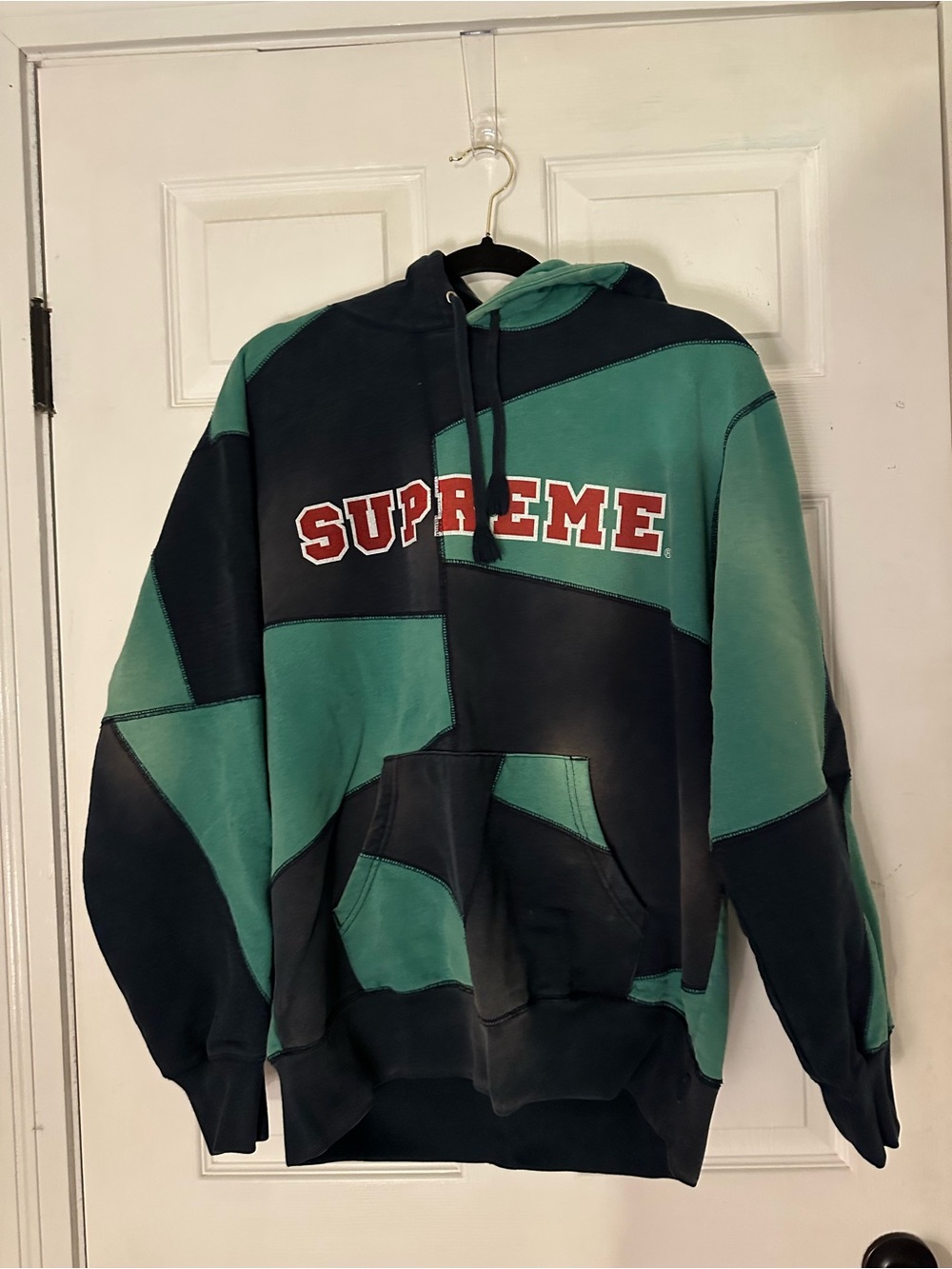 Supreme Patchwork Hooded Sweatshirt